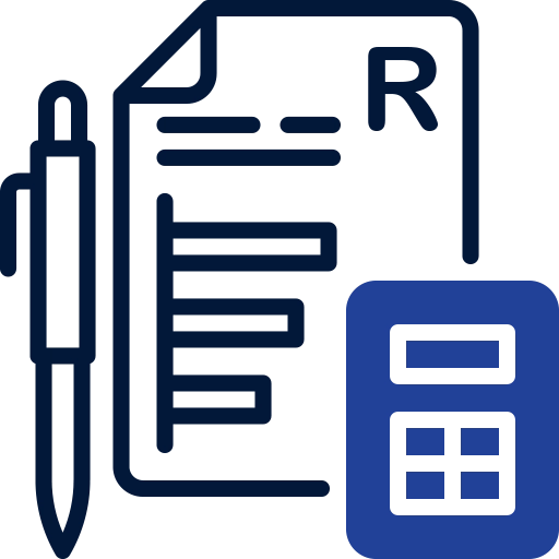 Paper Pen and Calculator Icon