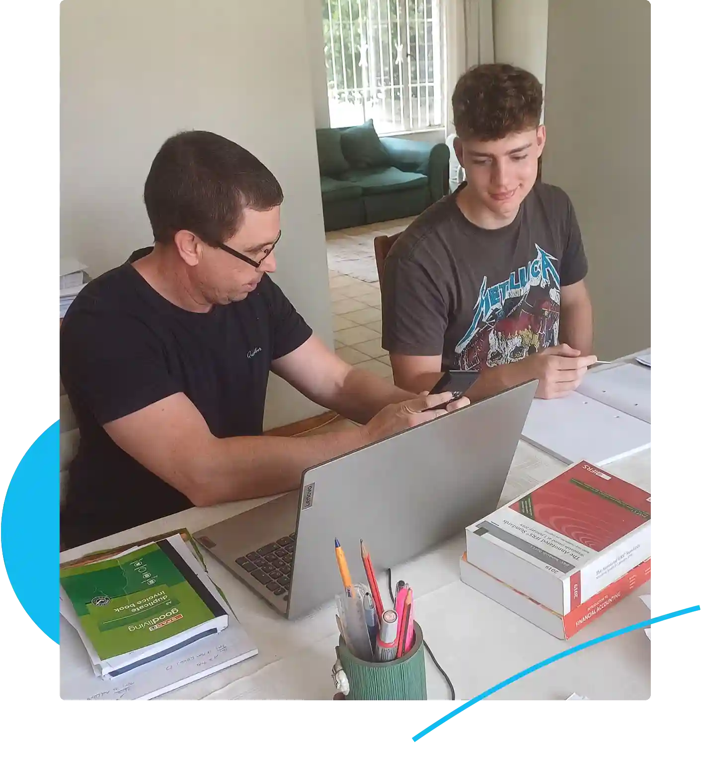 Jono Tutoring Young Male Student